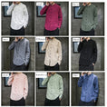 Load image into Gallery viewer, [Koji series] ★China style tops★Men's shirt 9color China button stand neck casual large size plain color
