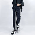 Load image into Gallery viewer, [MGJM Series]★Denim pants★ Bottoms, pants, unisex, men's, retro, easy to match, slimming, black
