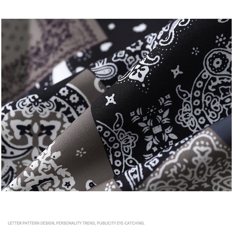 [MOISHE TIDE Series]★Shirt★ Tops Paisley Long Sleeve Shirt Unisex Men's Ethnic Style Fashion