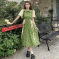 Load image into Gallery viewer, [Dong Xiaojie Series]★China style dress★Floral pattern dress Switchable Cute Large size Green Green
