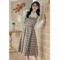 Load image into Gallery viewer, [MEIYI Series] ★One Piece★ Women's Plaid Fake Layered Commuting Date Cute
