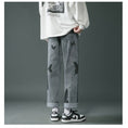 Load image into Gallery viewer, [Snow Qiongsi Series]★Denim Pants★ 2color Bottoms Pants Unisex Men's Butterfly Print Unique Black Blue
