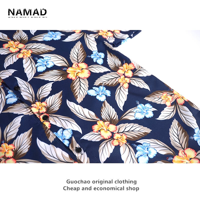 [NAMAD Series]★Setup★ 2-piece set Hawaii Aloha shirt Shirt + shorts Unisex Men's Floral pattern