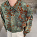 Load image into Gallery viewer, [Illustrated series]★China style shirt★ Tops Unisex Men's ML XL Green Green ML XL Retro
