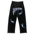 Load image into Gallery viewer, [Style Series]★Denim Pants★ Bottoms Unisex Men's Slimming Fashion Stylish Black Black
