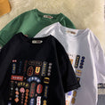 Gallery viewerに画像を読み込む, 【XIANWANSHIシリーズ】★Tシャツ★ トップス 3color 男女兼用 メンズ 文字柄 グリーン ホワイト ブラック
