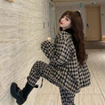 Load image into Gallery viewer, [Myojo Girl Series] ★China style setup★ 2-piece set Chinese clothes, improved Tang clothes, plaid pattern, thick autumn clothes, winter clothes ML XL 2XL
