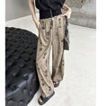 Load image into Gallery viewer, [YIDAO Series] ★Casual Pants★ Switching Print Summer Clothes Gaucho Pants Trousers Slimming Wear
