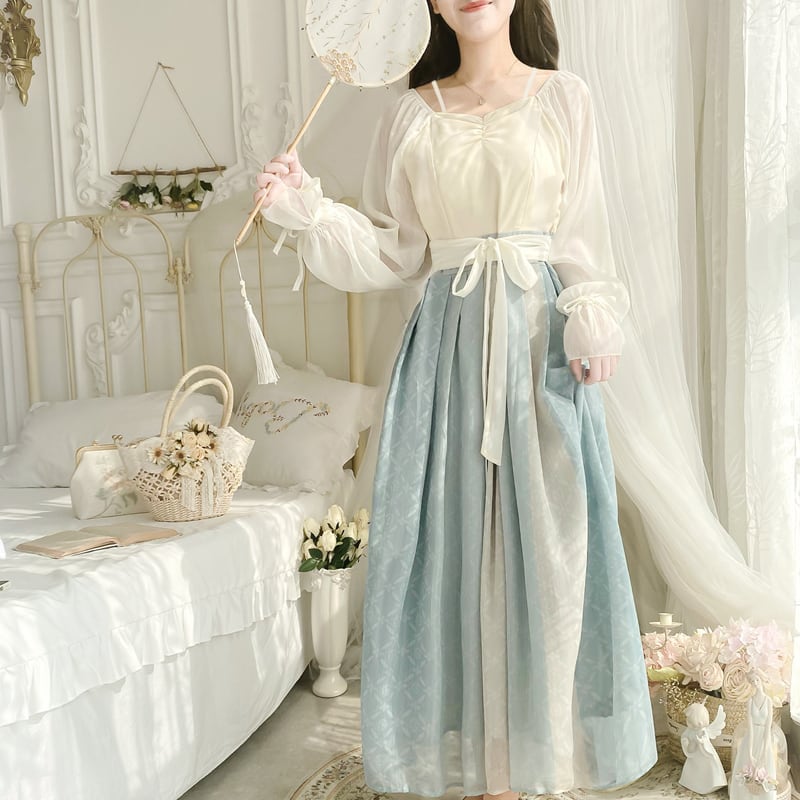 [LAOPAO Princess Series] ★Chinese style dress★ Hanfu dress Switching Princess Daughter White White