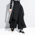 Load image into Gallery viewer, [OMG series] ★Wide pants ★Casual pants Gaucho pants Gaucho black black SML XL
