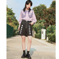 Load image into Gallery viewer, [Kokaisha---Moon phase series]★Denim pants★Shorts bottoms Black, black, retro, easy to match, slimming
