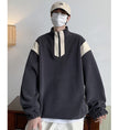 Load image into Gallery viewer, [Pvpvpv Series] ★Tops★ 3color Fleece lining Unisex Men's Black Beige Dark Gray Casual
