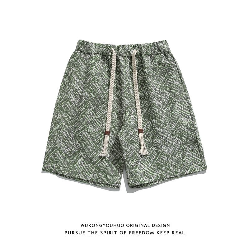 [Satoru Series] ★Shorts★ 4color Floral Pattern Bottoms Short Length Pants Unisex Men's Easy to Match