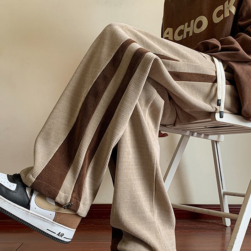 [DUFENG Series] ★Casual Pants★ 2color Bottoms Trousers Unisex Men's Corduroy Sports Style