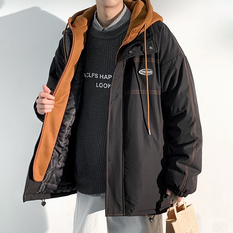 [Military Series] ★Winter Coat★ 2color Thick Warm Unisex Men's Faux Layered Large Size