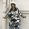 Load image into Gallery viewer, [Miyakoya Series]★China style shirt★ Short sleeve, dragon crest, floral pattern, unisex, ML, summer, cool, couple clothes, everyday wear
