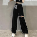 Load image into Gallery viewer, [Queen Series]★Casual Pants★ Pants Bottoms Slimming Black Black SML Easy to match
