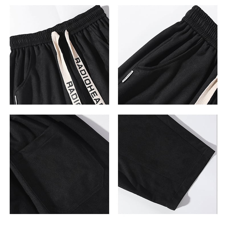 [BIGEMAN Series]★Casual Pants★ 2color Bottoms Pants Unisex Men's Large Size Black Beige