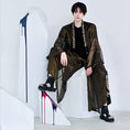 Load image into Gallery viewer, [Kyodo Series]★China style trousers★ Gaucho pants, dragon embroidery, unisex, couple clothes, men's wide pants, tulle, elastic waist
