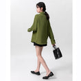 Load image into Gallery viewer, [WEIWU Series] ★Shirt★ Tops, stylish design, women's, trendy, fashionable, SML, green
